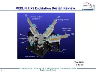 MERLIN RIXS Endstation Design Review