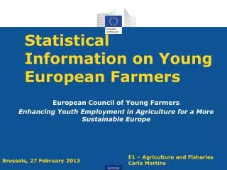Statistical Information on Young European Farmers