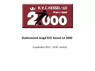 Ouderavond Jeugd KVC Kessel-Lo 2000