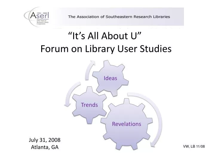 it s all about u forum on library user studies