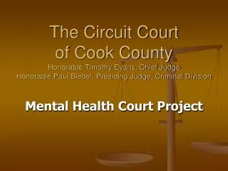 Mental Health Court Project