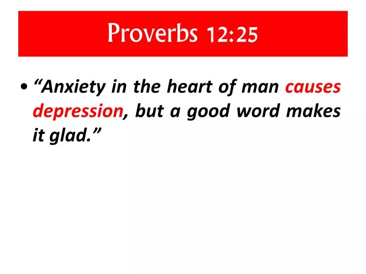 proverbs 12 25