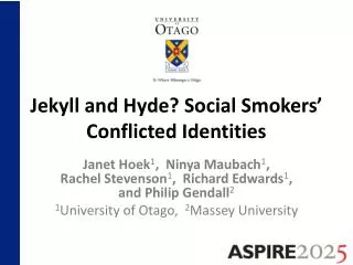 Jekyll and Hyde? Social Smokers’ Conflicted Identities