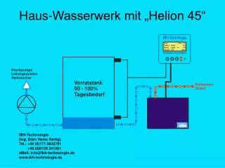 Haus-Wasserwerk mit „Helion 45“