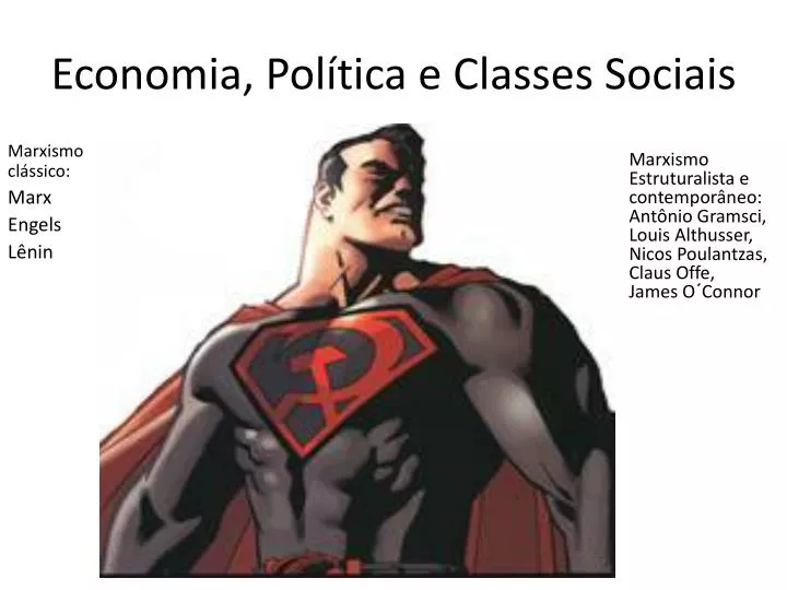 economia pol tica e classes sociais