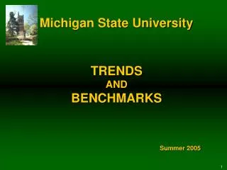TRENDS AND BENCHMARKS