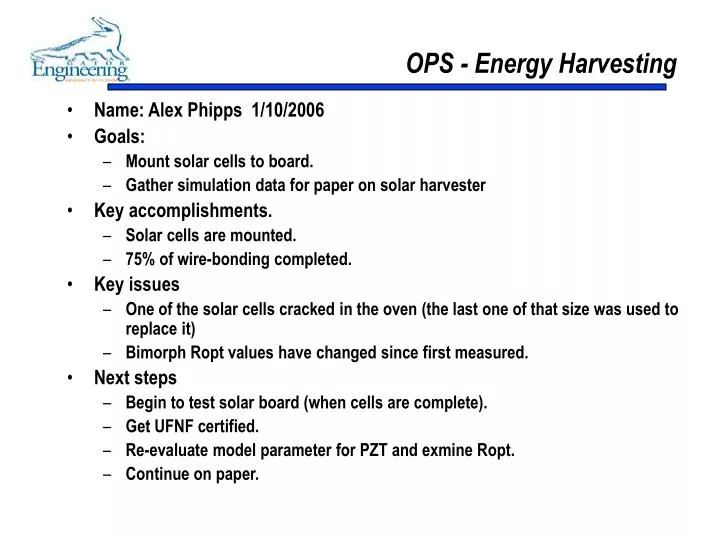 ops energy harvesting