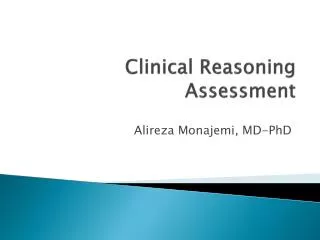 Clinical Reasoning Assessment