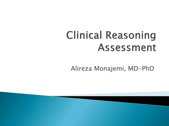 clinical reasoning assessment
