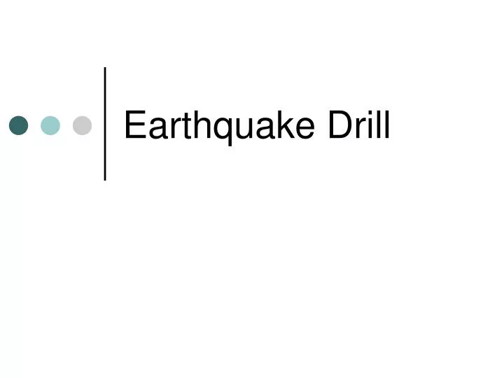 earthquake drill