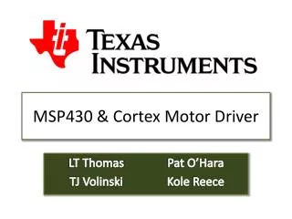 MSP430 &amp; Cortex Motor Driver