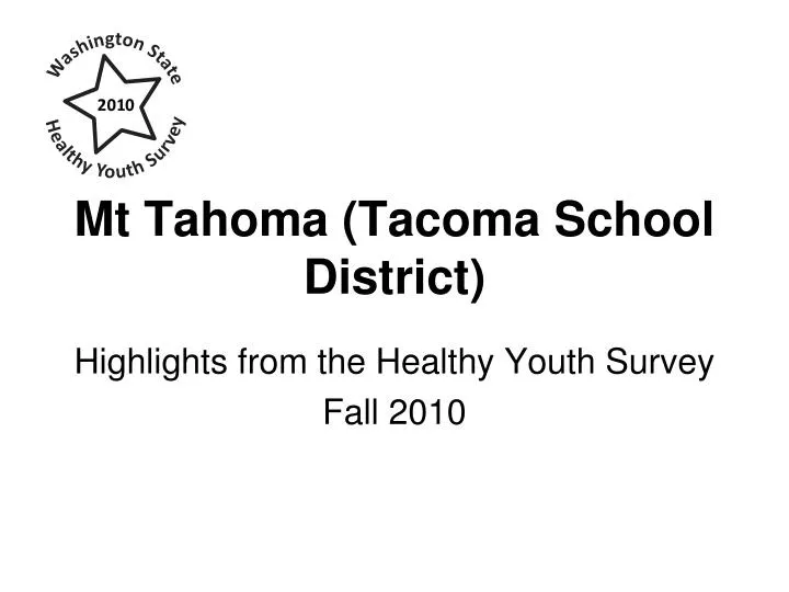 mt tahoma tacoma school district