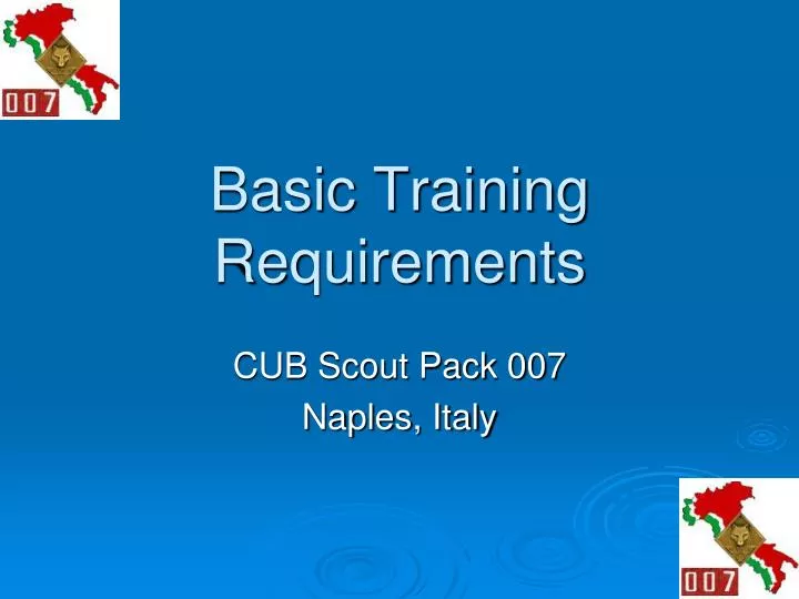 basic training requirements