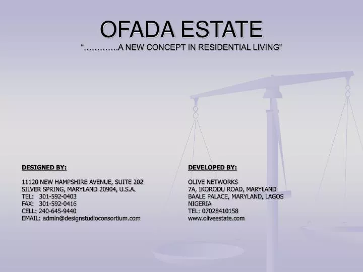 ofada estate a new concept in residential living