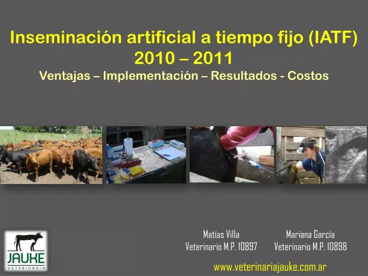 inseminaci n artificial a tiempo fijo iatf 2010 2011 ventajas implementaci n resultados costos