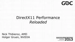 DirectX11 Performance Reloaded