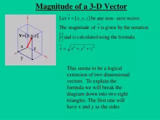 Magnitude of a 3-D Vector