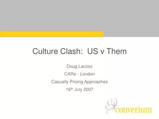 Culture Clash: US v Them
