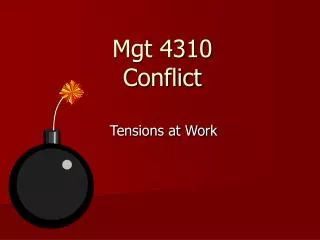 Mgt 4310 Conflict