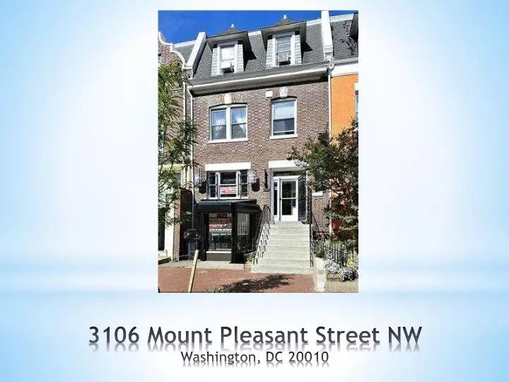 3106 mount pleasant street nw washington dc 20010