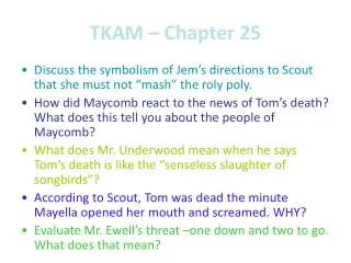 TKAM – Chapter 25