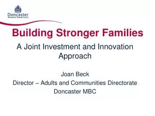 Building Stronger Families