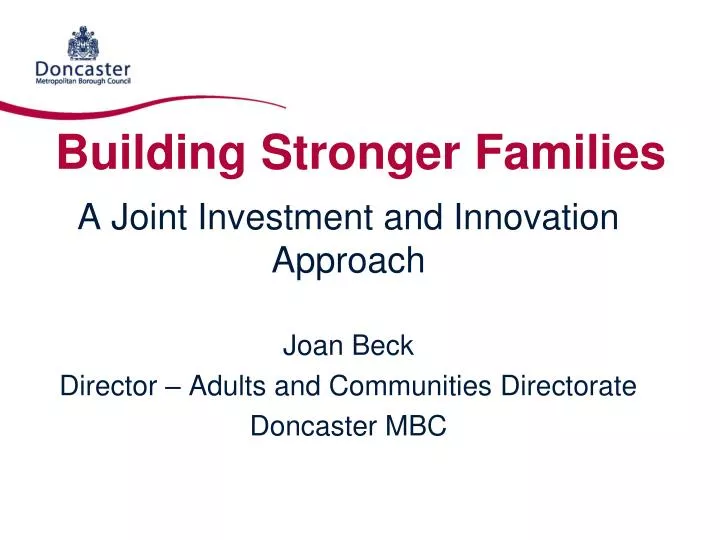 building stronger families