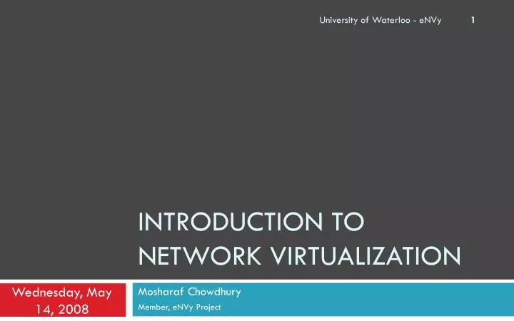 introduction to network virtualization