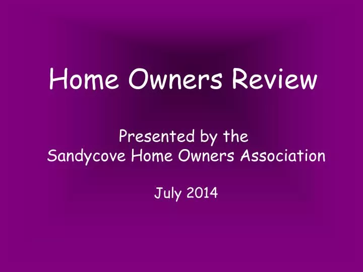 home owners review