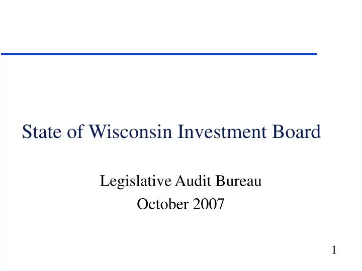 state of wisconsin investment board