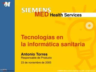 Tecnologías en la informática sanitaria