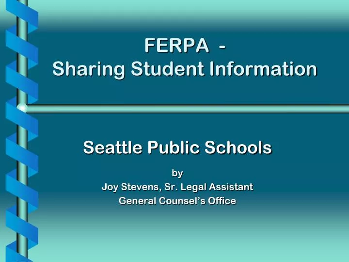 ferpa sharing student information