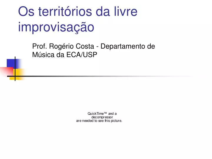 os territ rios da livre improvisa o