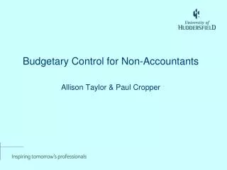 Budgetary Control for Non-Accountants