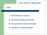 Understanding Causation: Definitions and Statistical Models - slide 1