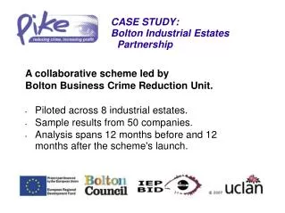 CASE STUDY: Bolton Industrial Estates Partnership