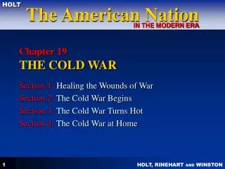 Chapter 19 THE COLD WAR