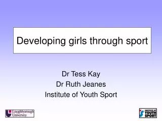 Developing girls through sport