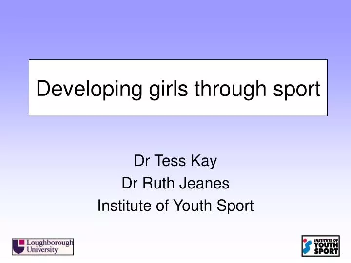 developing girls through sport