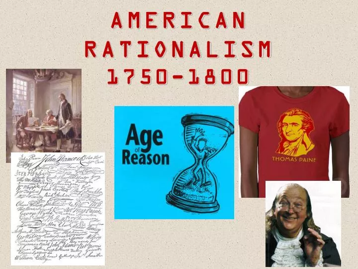 american rationalism 1750 1800