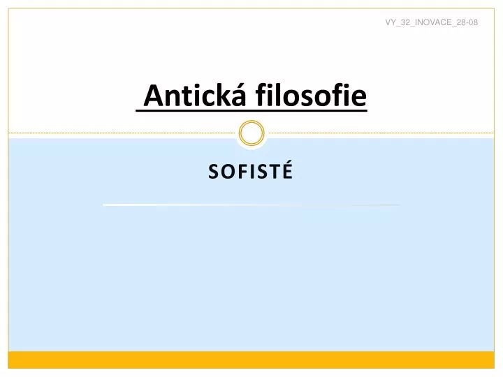 antick filosofie