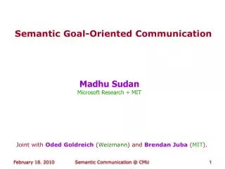 Semantic Goal-Oriented Communication