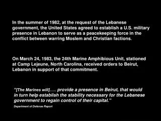 1983. Marines guard airport at Beirut Lebanon.