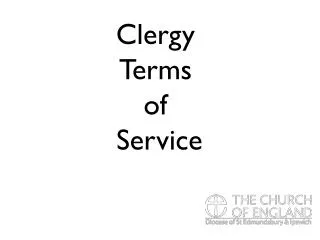 Clergy Terms of Service