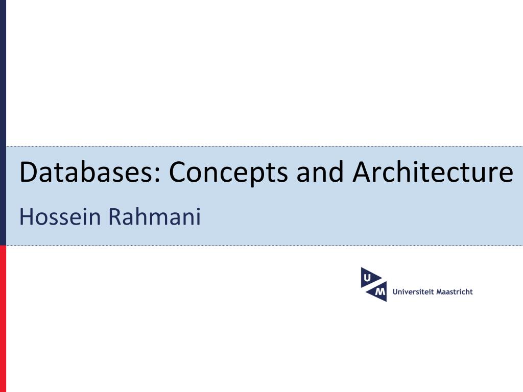 PPT - Databases: Concepts and Architecture PowerPoint Presentation ...