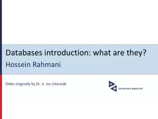 Databases introduction: what are they?