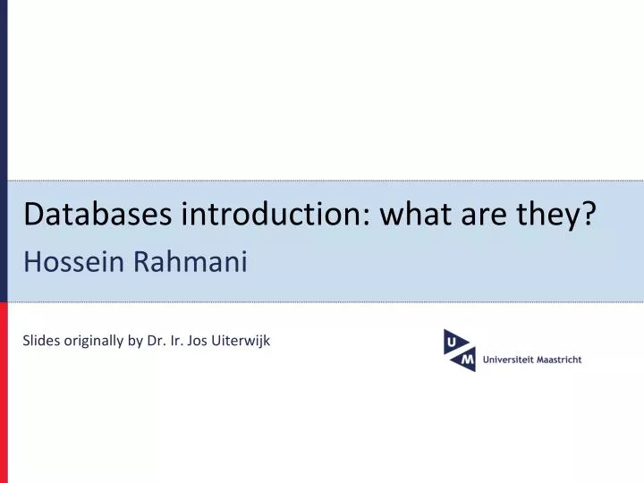 databases introduction what are they
