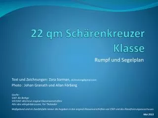 22 qm Schärenkreuzer Klasse
