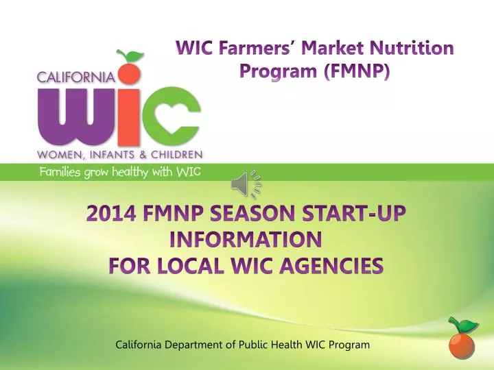 california department of public health wic program