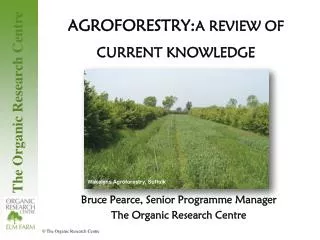AGROFORESTRY: A REVIEW OF CURRENT KNOWLEDGE